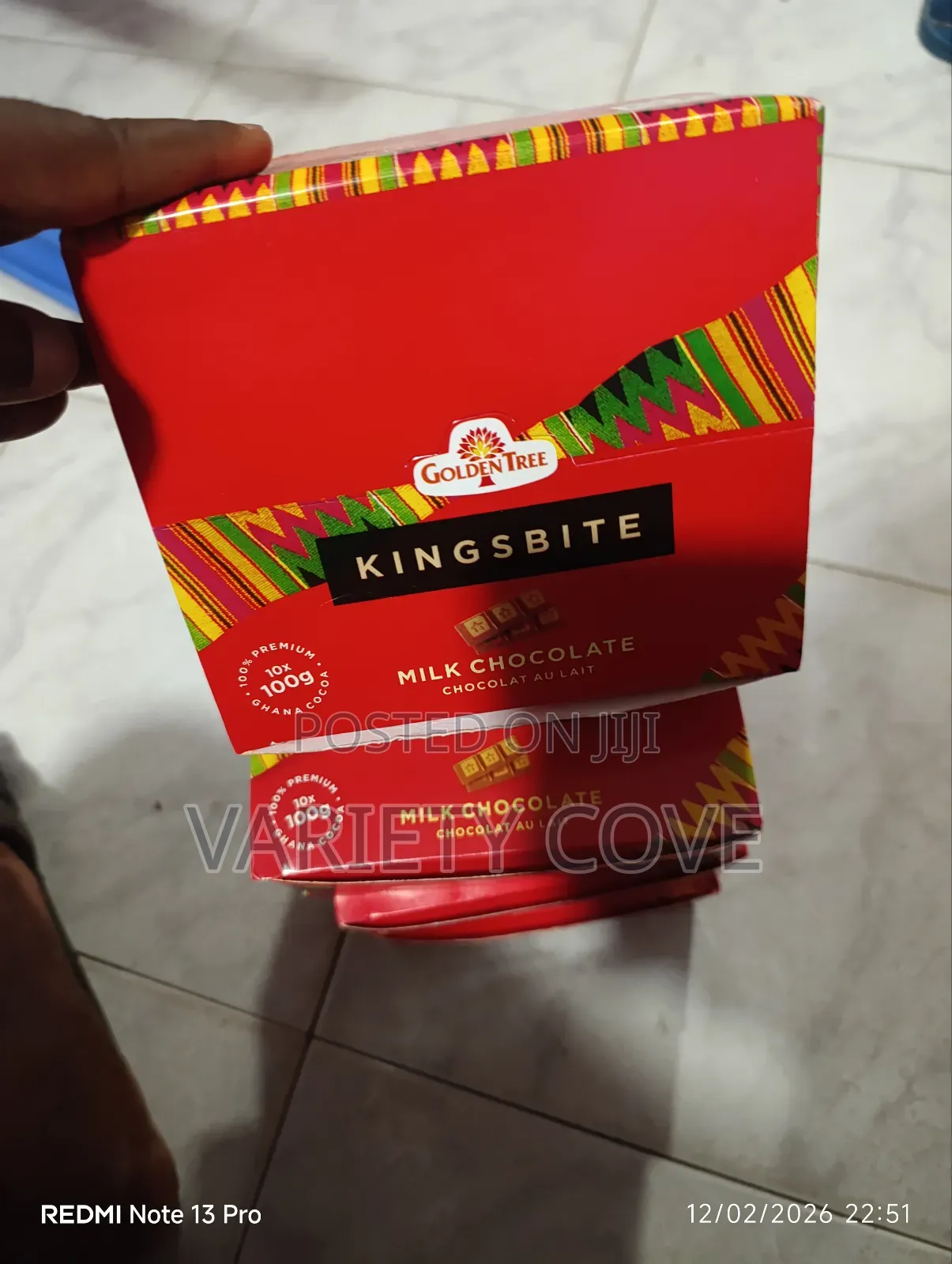 Kingsbite Golden Tree Chocolate (10bars *100g)