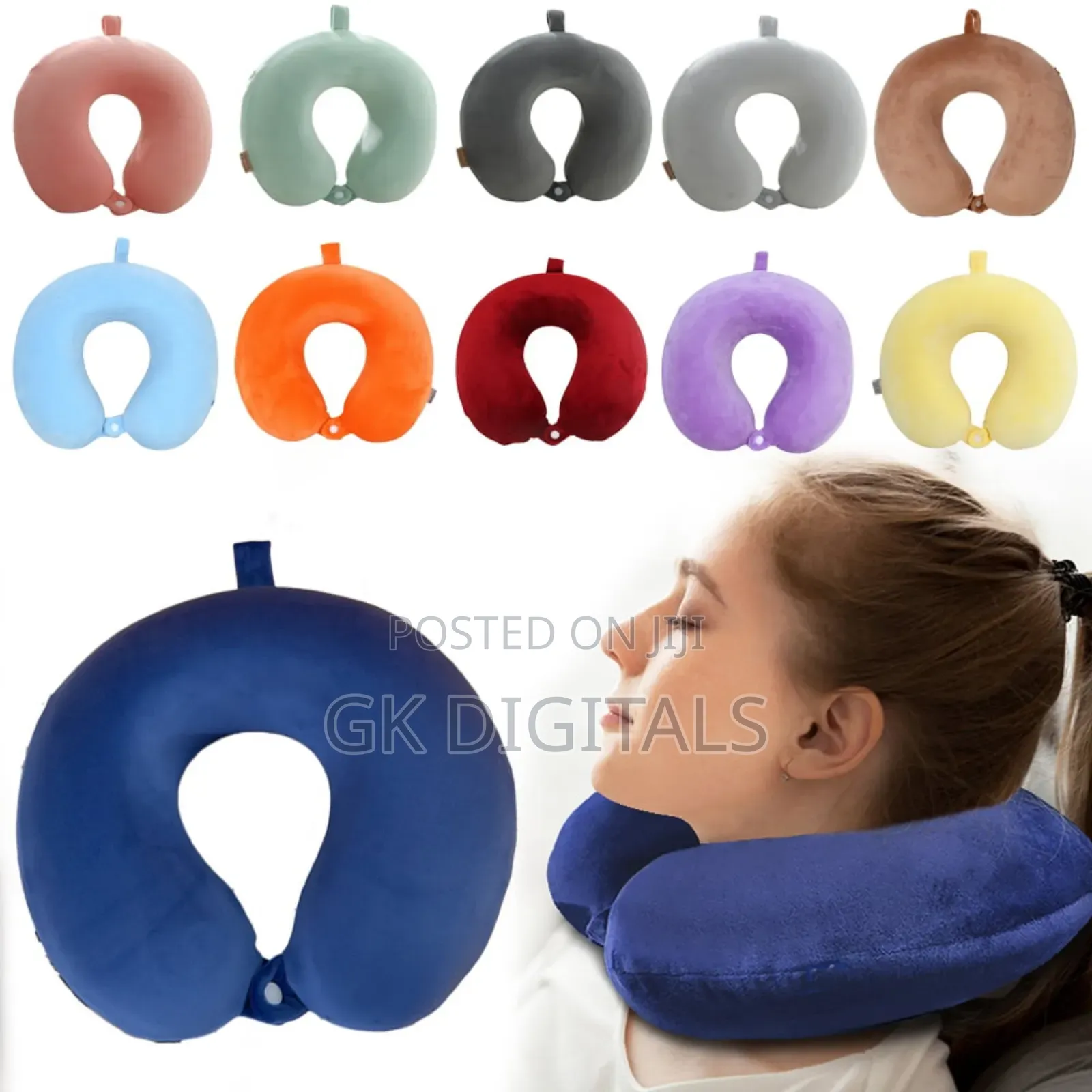 Premium Foam Travel Neck Pillow – U-Shape | Plane, Car Office Use