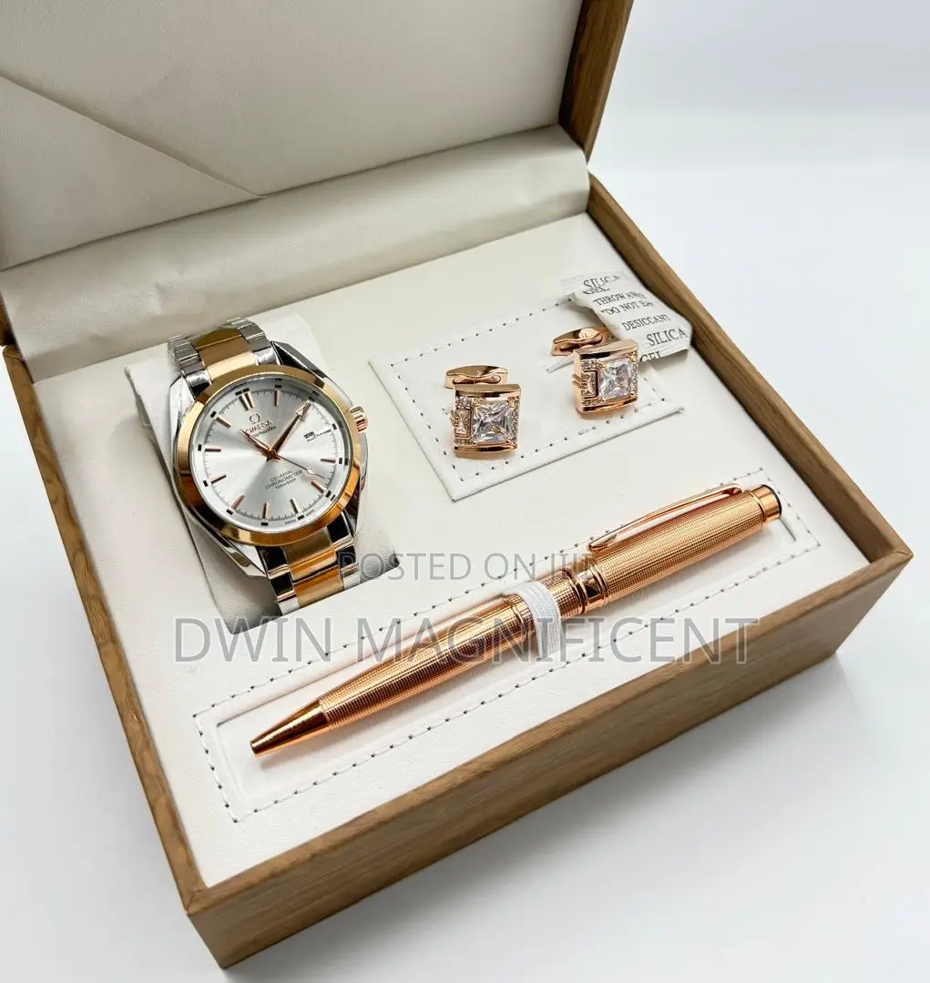 Gift Set for Men ( Watch, Cufflinks and Pen)