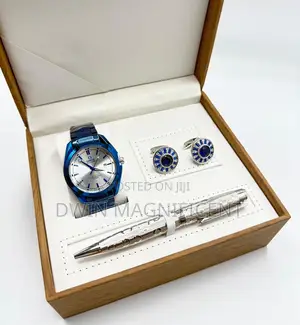 Gift Set for Men ( Watch, Cufflinks and Pen)
