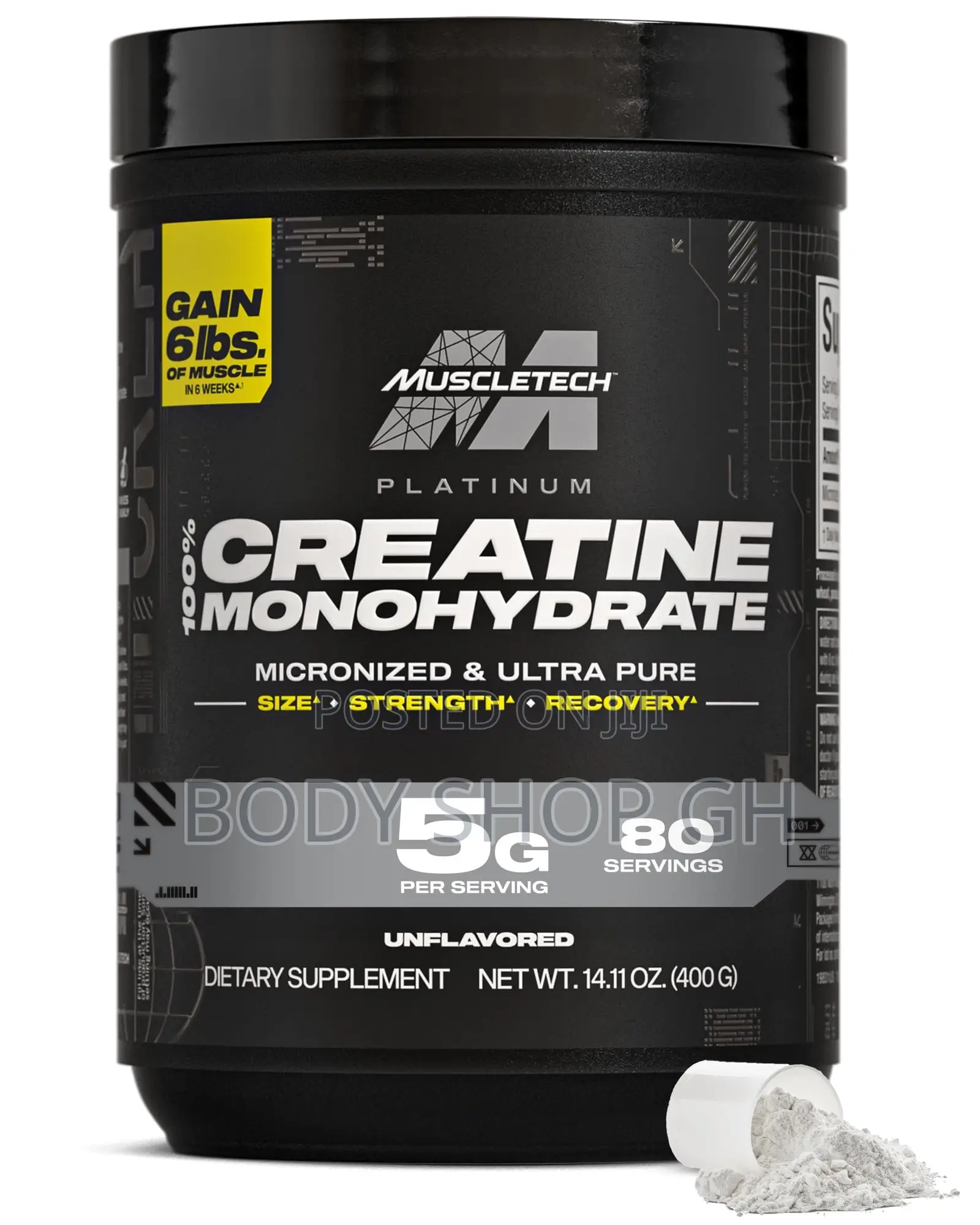 Massive Muscle Gain - Muscletech Creatine Monohydrate - Platinum Pure