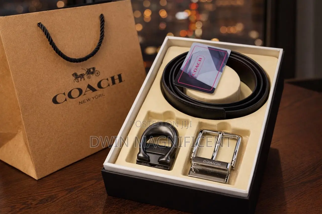 Authentic Coach Double Hook Belt