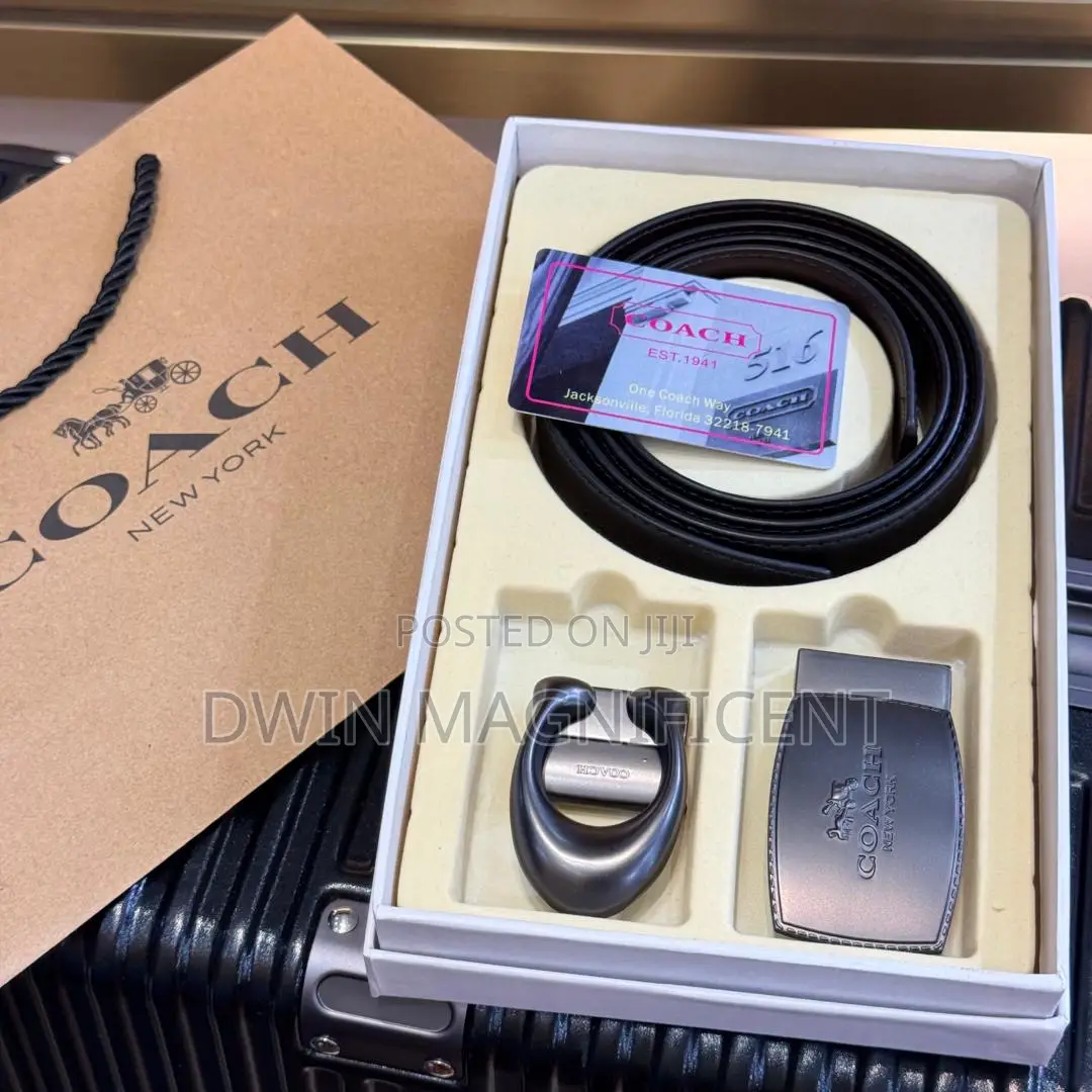 Authentic Coach Double Hook Belt