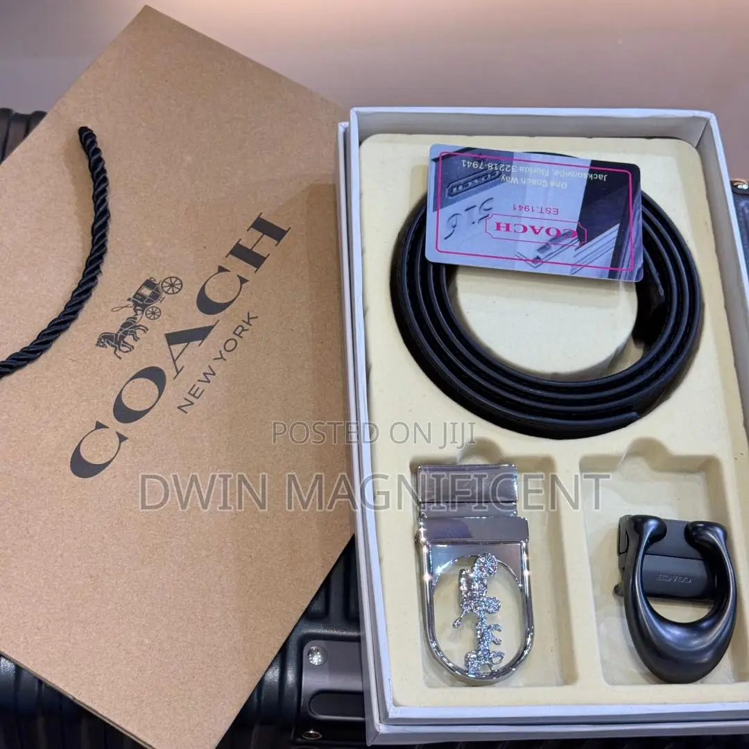 Authentic Coach Double Hook Belt