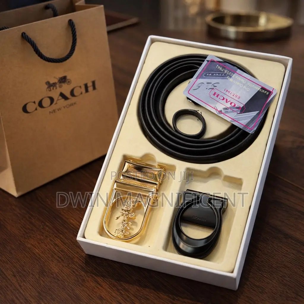 Authentic Coach Double Hook Belt