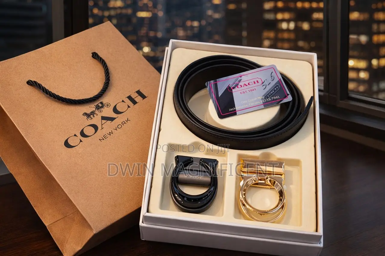 Authentic Coach Double Hook Belt