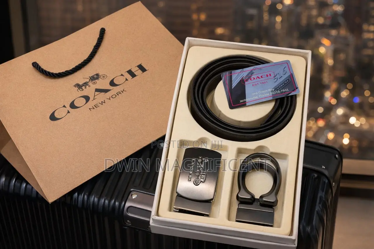 Authentic Coach Double Hook Belt
