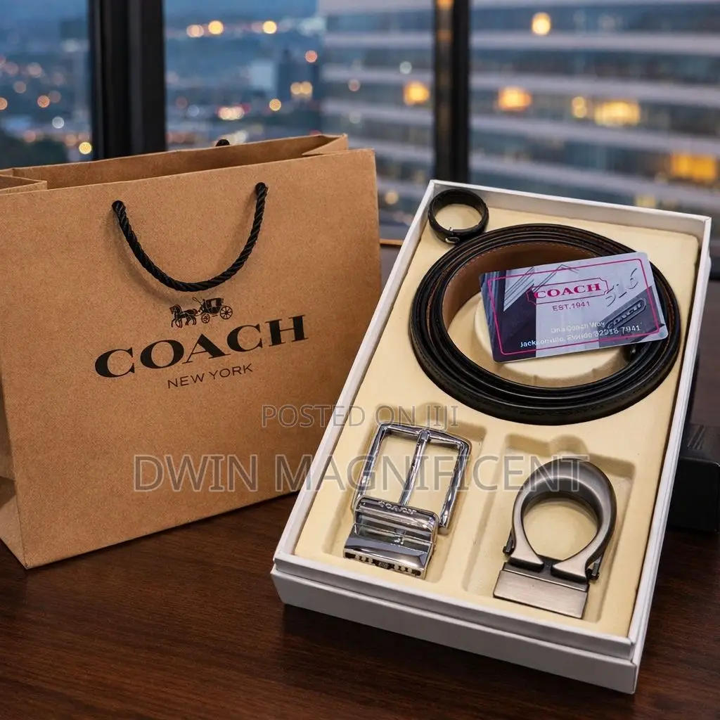Authentic Coach Double Hook Belt