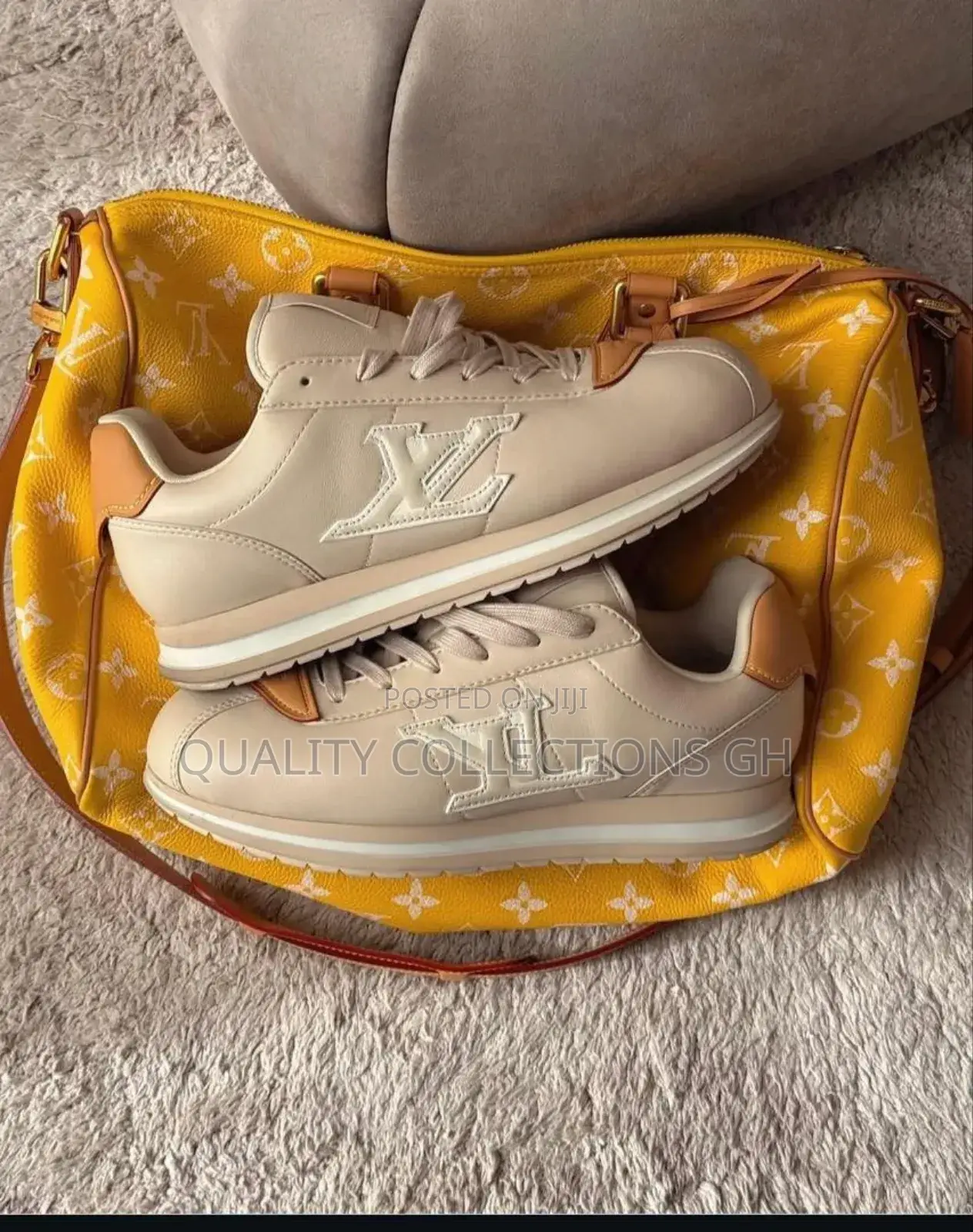 Lv Cream Sneaker