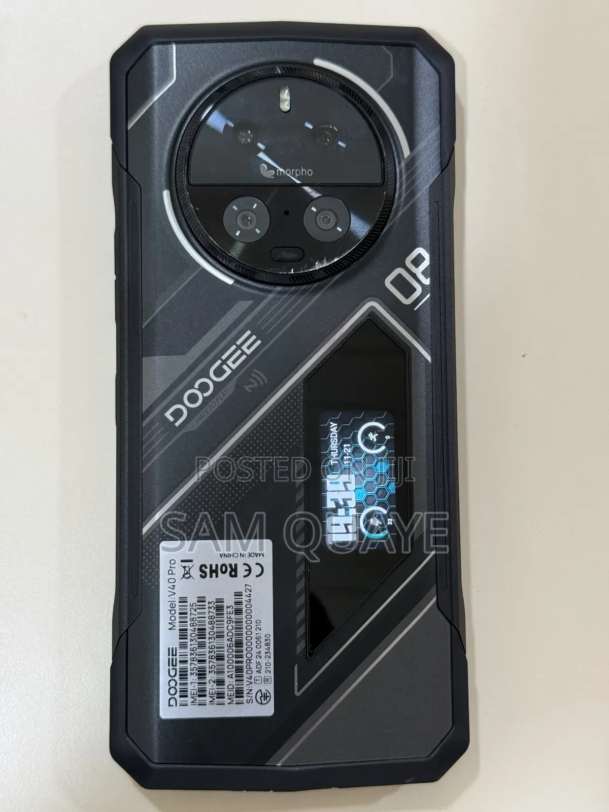 New Doogee V40 Pro 512 GB Black
