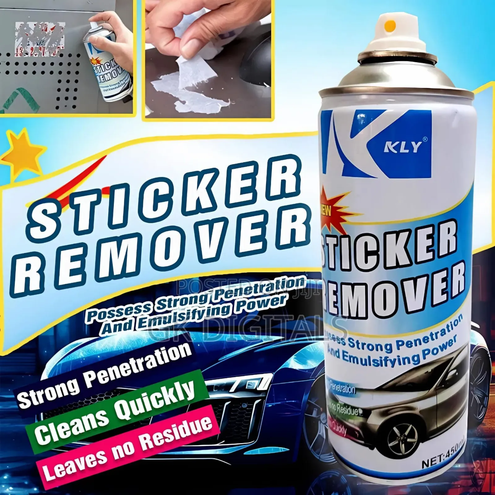 3-in-1 Car Care Kit | Engine Cleaner, Fuel Injector Sticker Remover