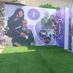 Elegant Event Backdrop Mounting.