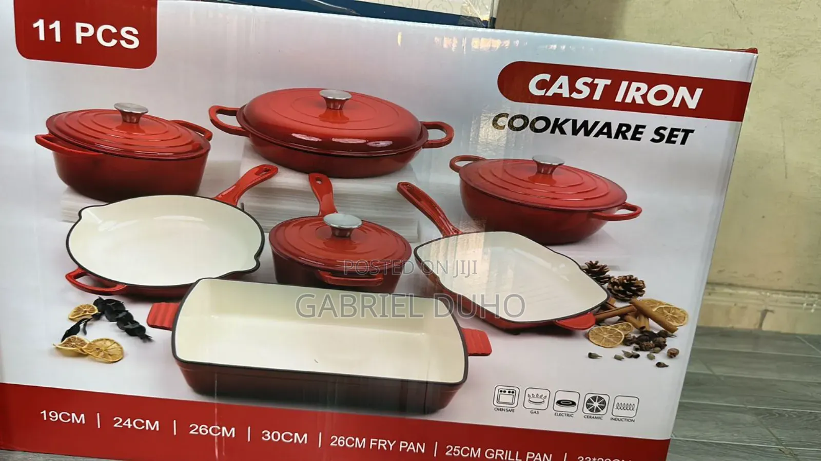 7pcs Cast Iron Cookware Set