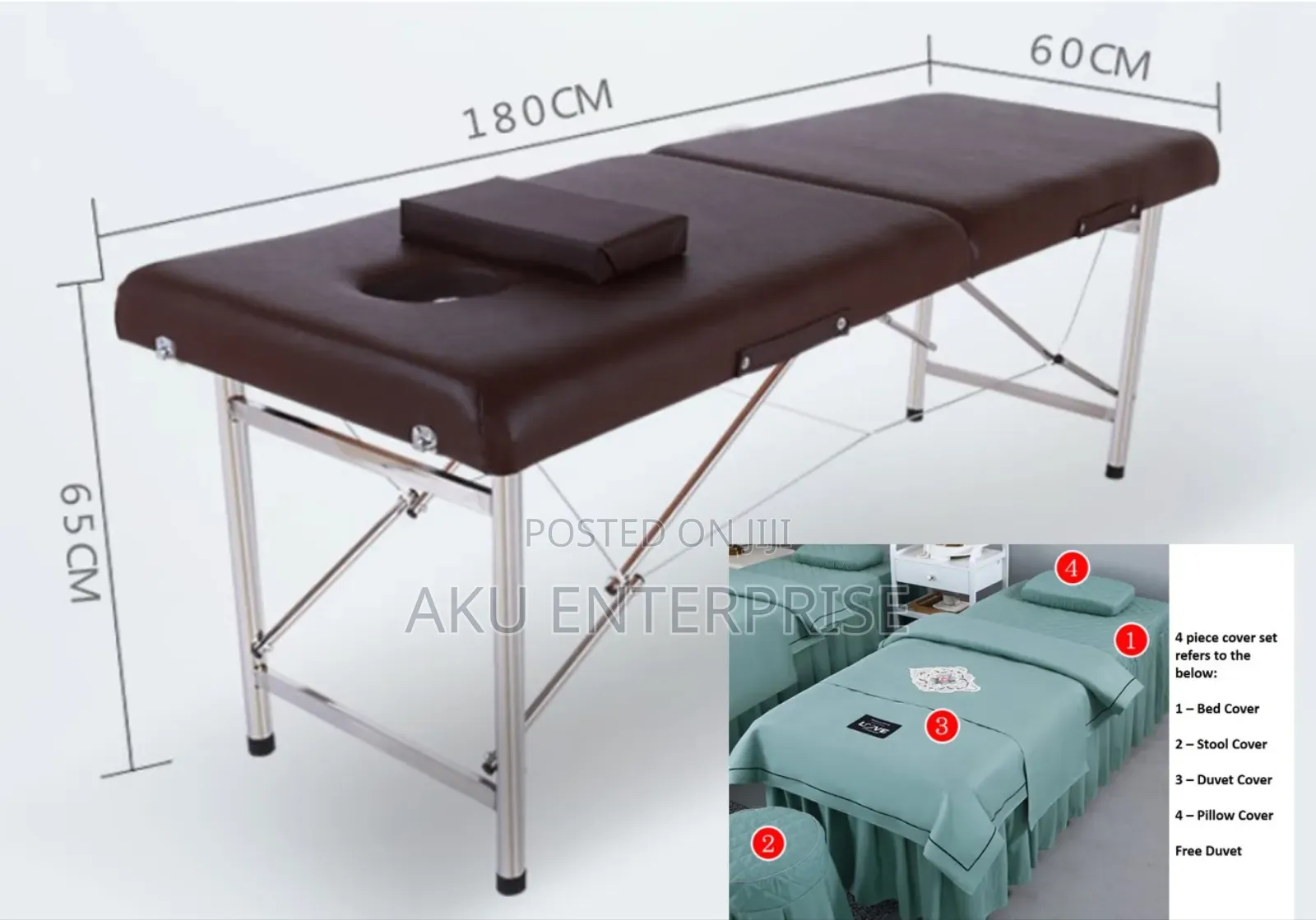 Massage Bed Spa Saloon Bed Potable Foldable