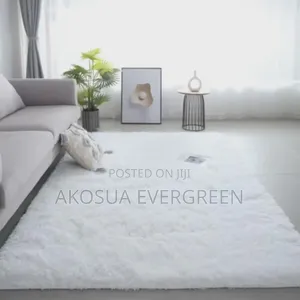Beautiful White Fluffy Carpet Available