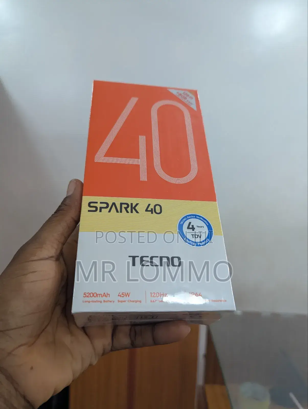 New Tecno Spark 40 128 GB Black