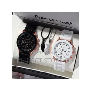 Couples Watch With Necklaces