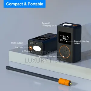 Dual Purpose Digital Tire Air Compressor