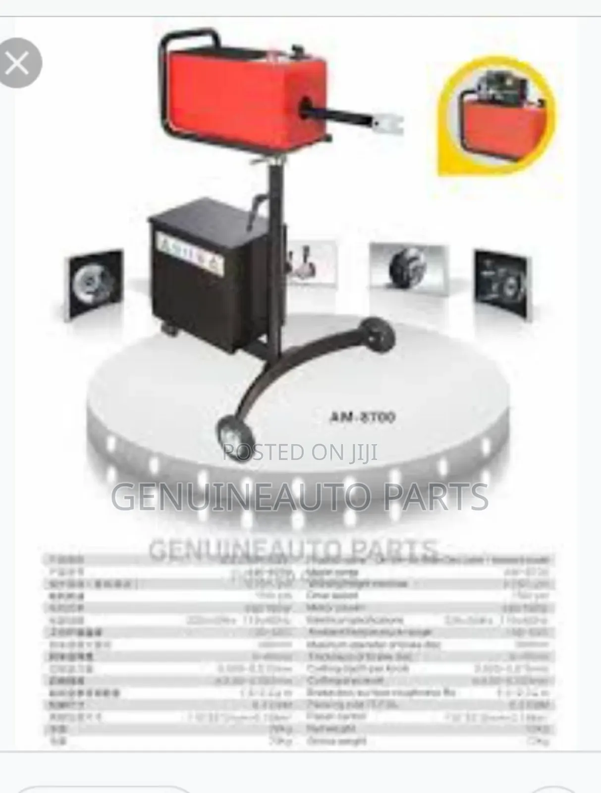 Genuine Oem Brake Disc Lathe Machine Two in One.