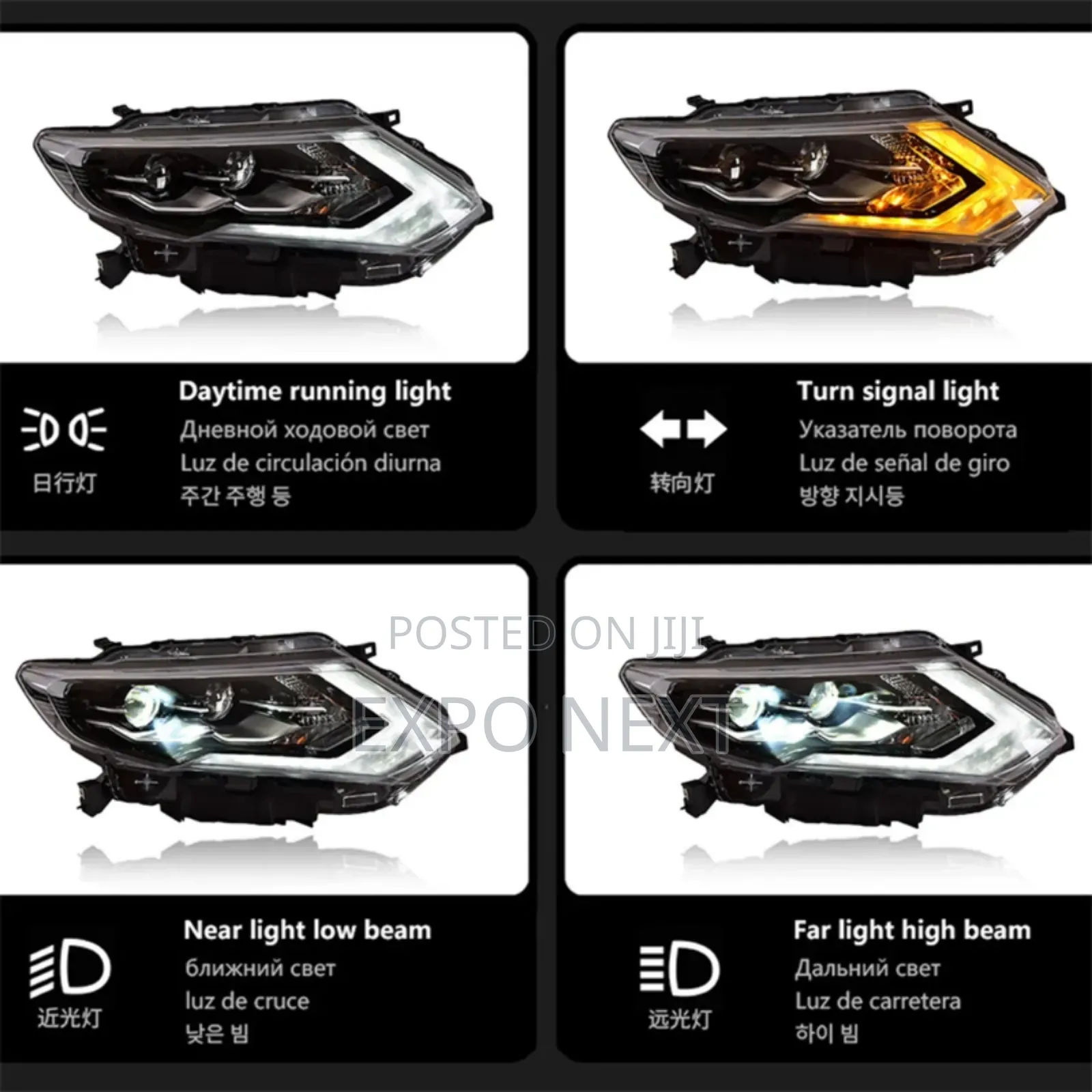 Led Headlight Assembly For Nissan X-trail T32 2017-2021