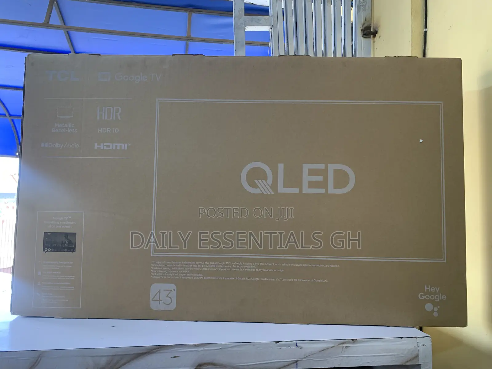 TCL 43” Google Tv – Qled Display, Dolby Sound