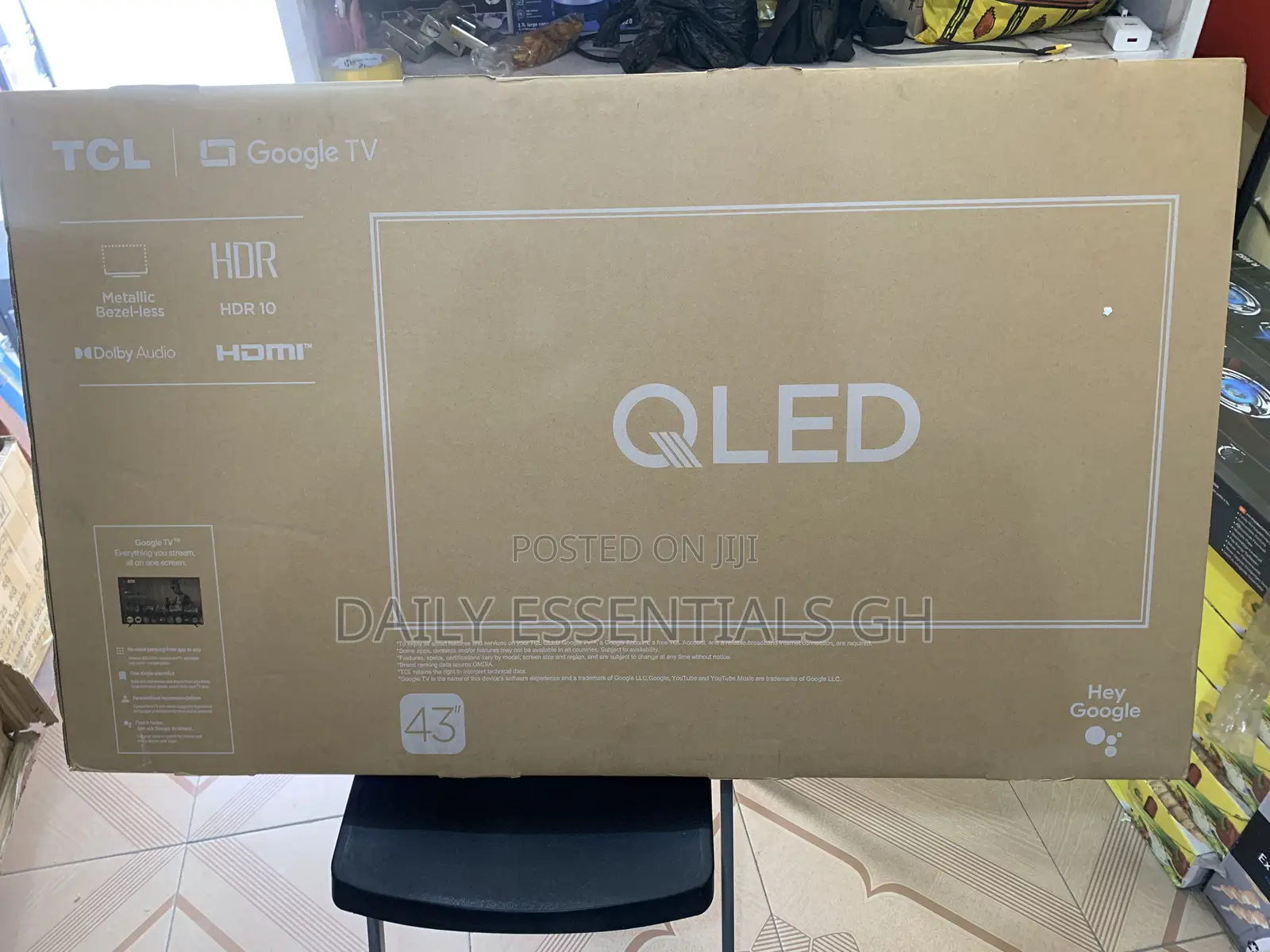 TCL 43” Qled Google Tv – Metallic Bezel-Less Design