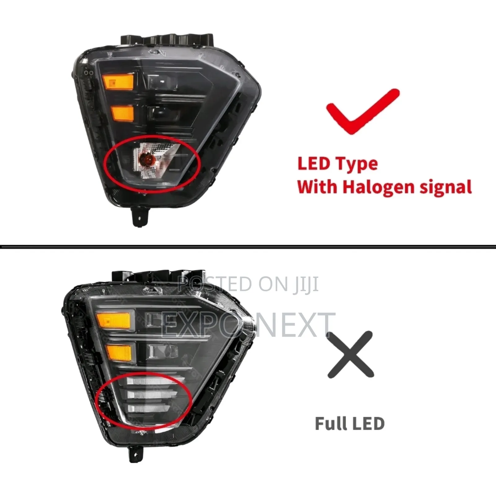 2024-2025 Hyundai Kona Pair Led Headlight