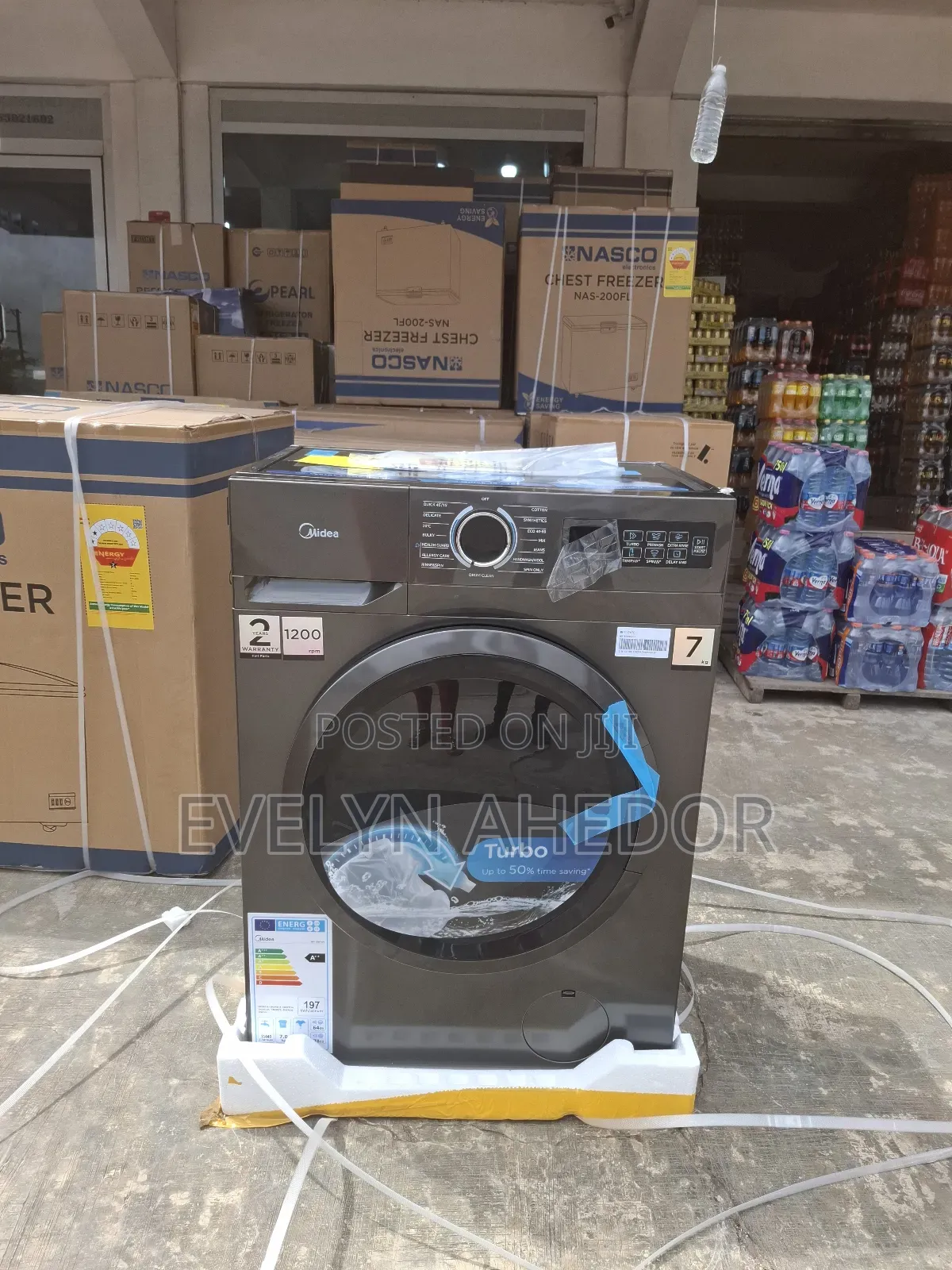Midea Inverter Motor Washing Machine Front Load Full Automatic Availab