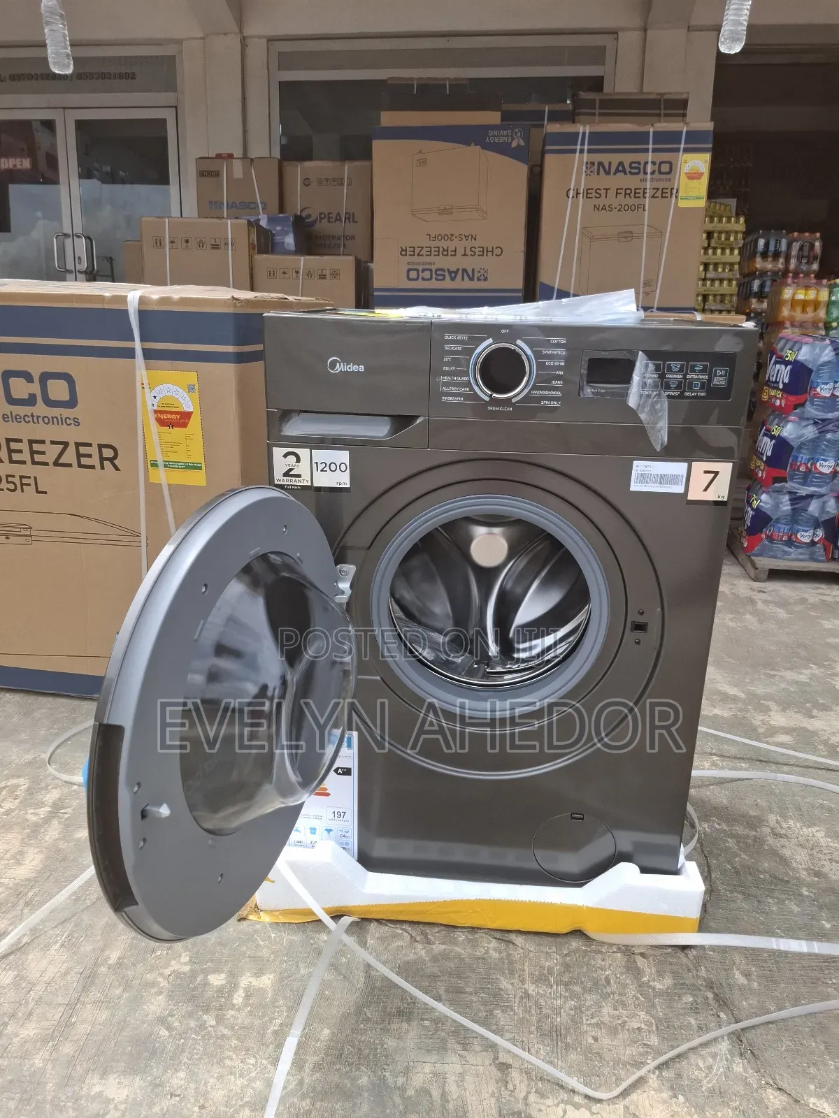 Midea Inverter Motor Washing Machine Front Load Full Automatic Availab