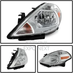 Headlight for Nissan Versa 2007- 2012 Chrome