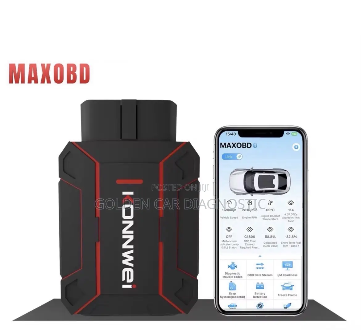 Konnwei Maxobd Obd2 Car Diagnostic Scanner