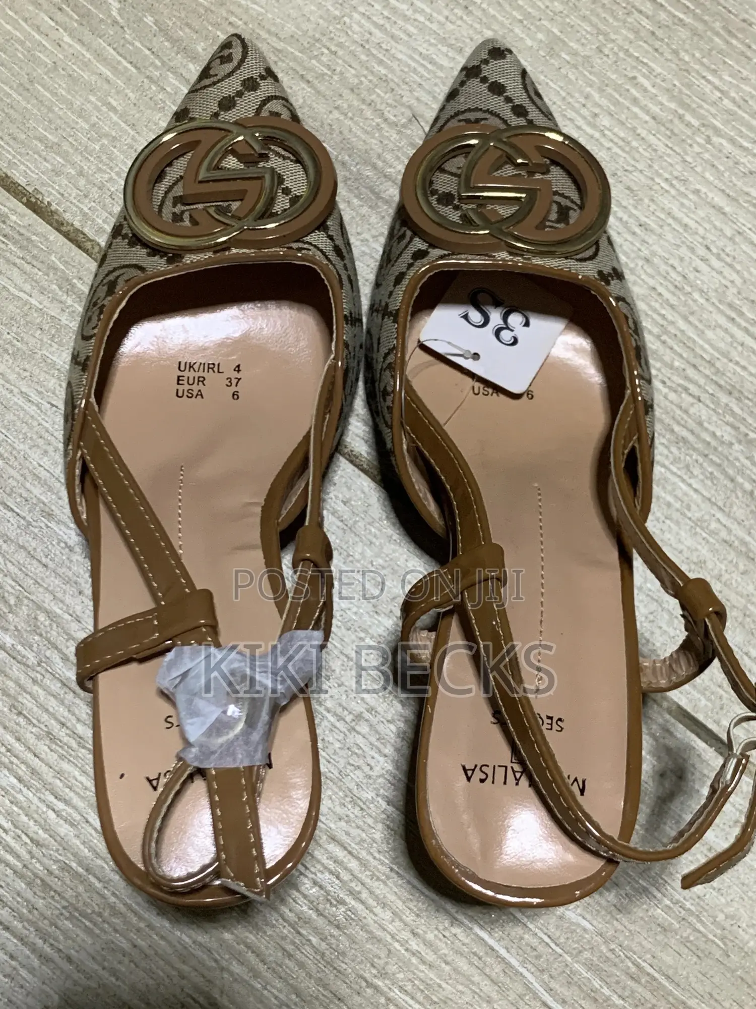 Brown Slingback Heels
