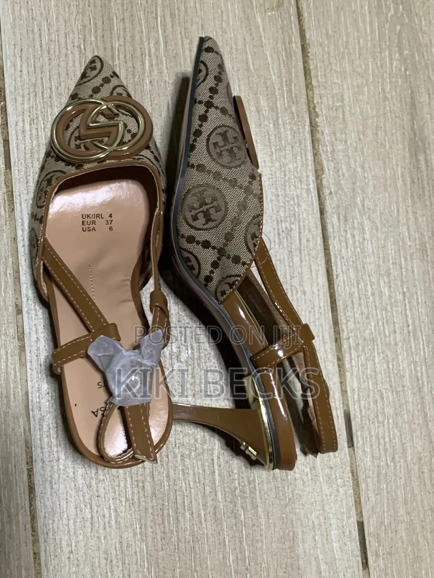 Brown Slingback Heels