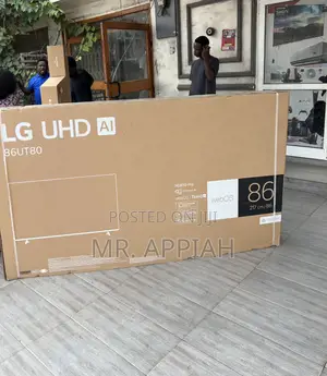 New Lg-86ut80006r 86 Inch Smart Satellite Tv(Black)2024 Model 