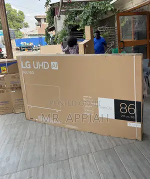 New Lg-86ut80006r 86 Inch Smart Satellite Tv(Black)2024 Model 