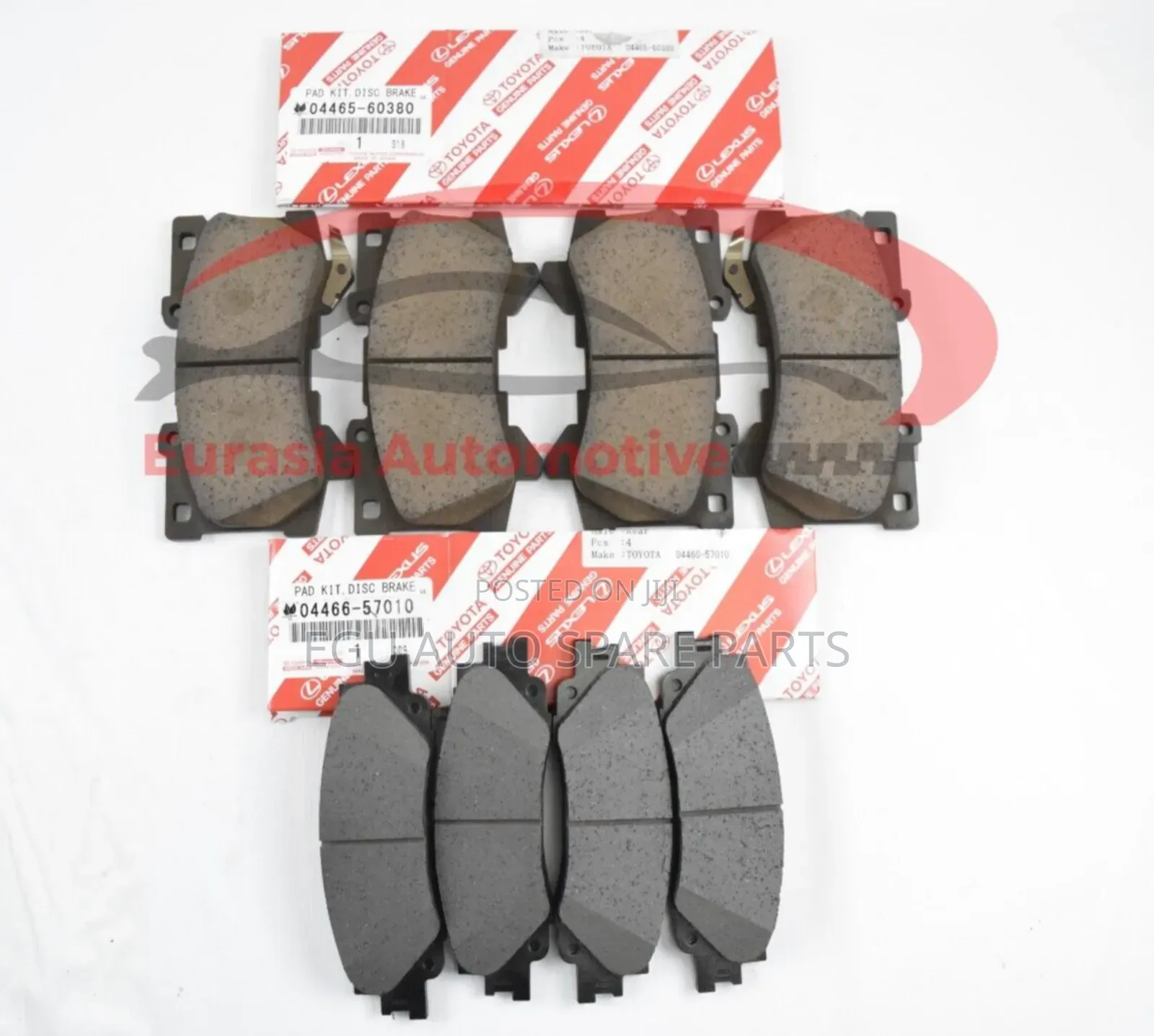 Original Toyota Landcruiser 300 Series Front and Rear Brake Pad