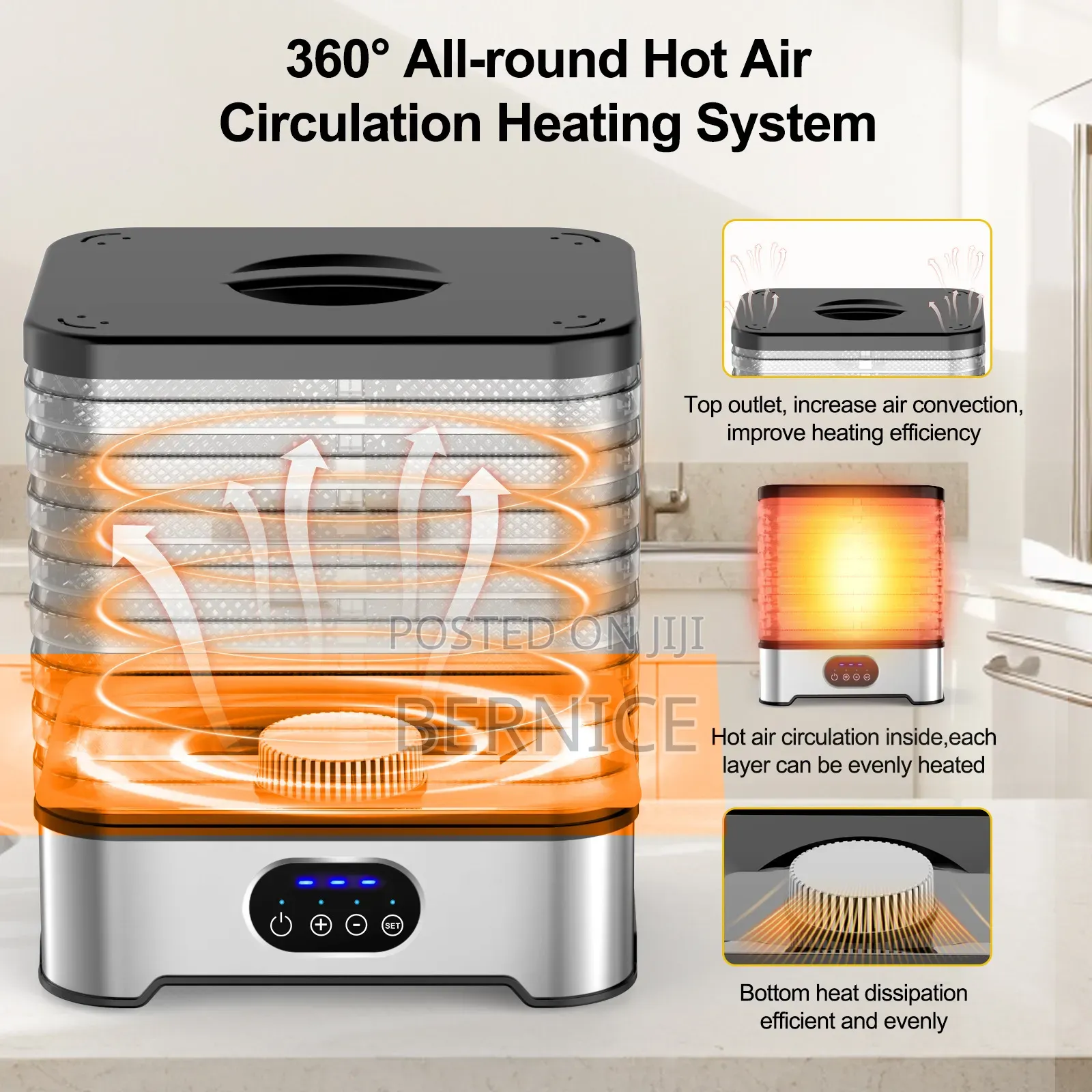 Electric Food Dehydrator – Multi-layer Fruit Vegetable Dryer
