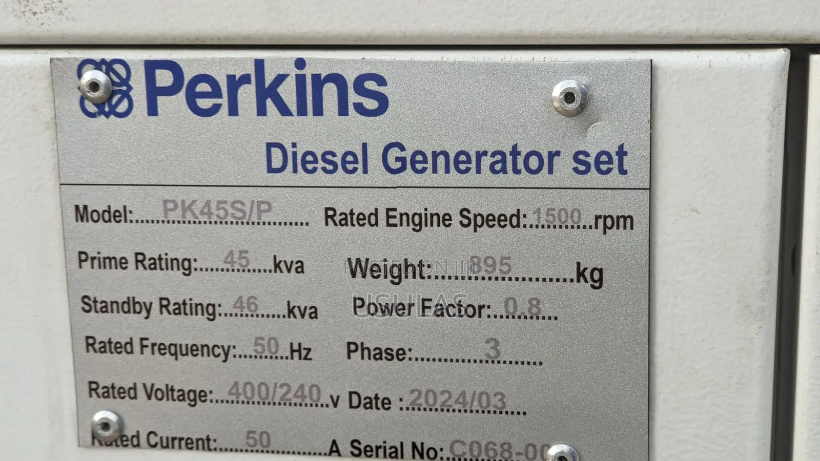 45kva Perkins Generator