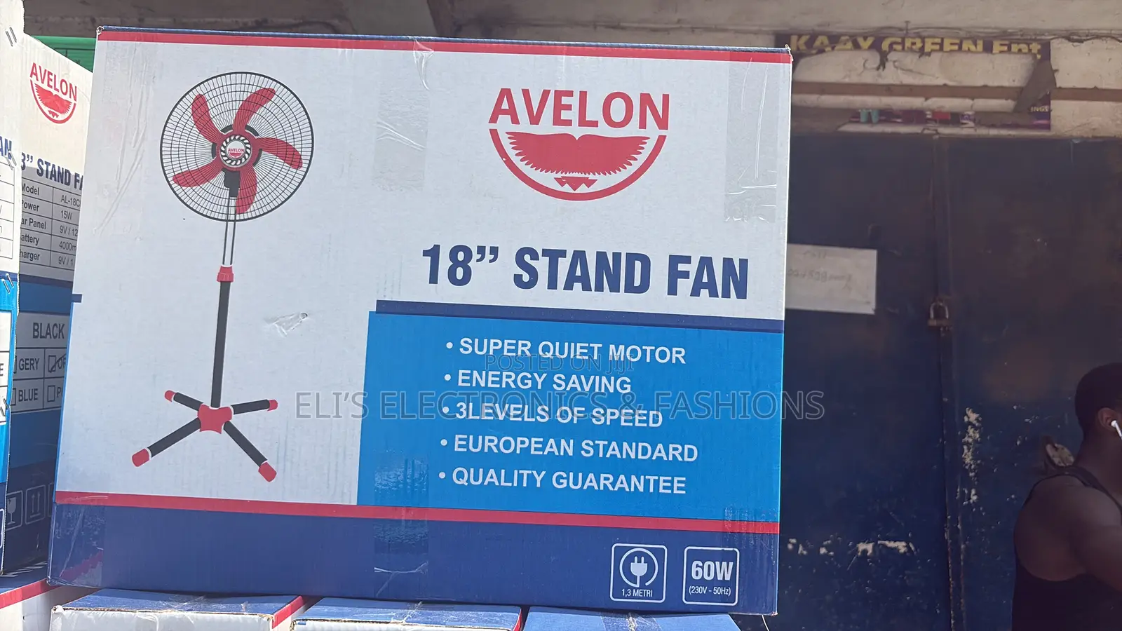 2 Pcs 18” Avelon Standing Hight Speed Fan