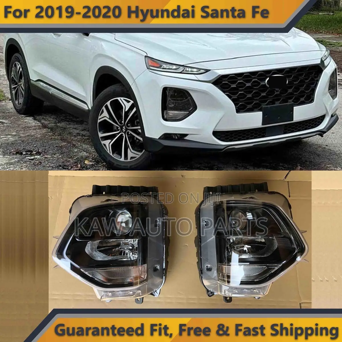 2019,2020,2021,2022 Led Headlight for Hyundai Santafe