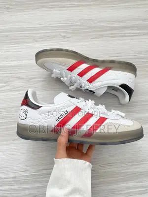 Original Adidas Gazelle White/Red