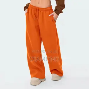 Brown Wide Leg Palazzo Joggers