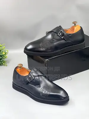 Berluti Single Monk Strap Leather Shoe (All Black)