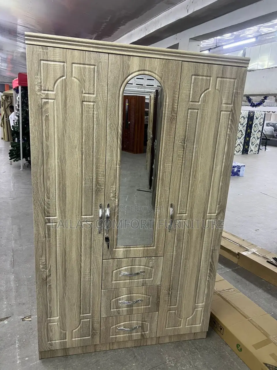 Imported 3 Doors Wardrobe