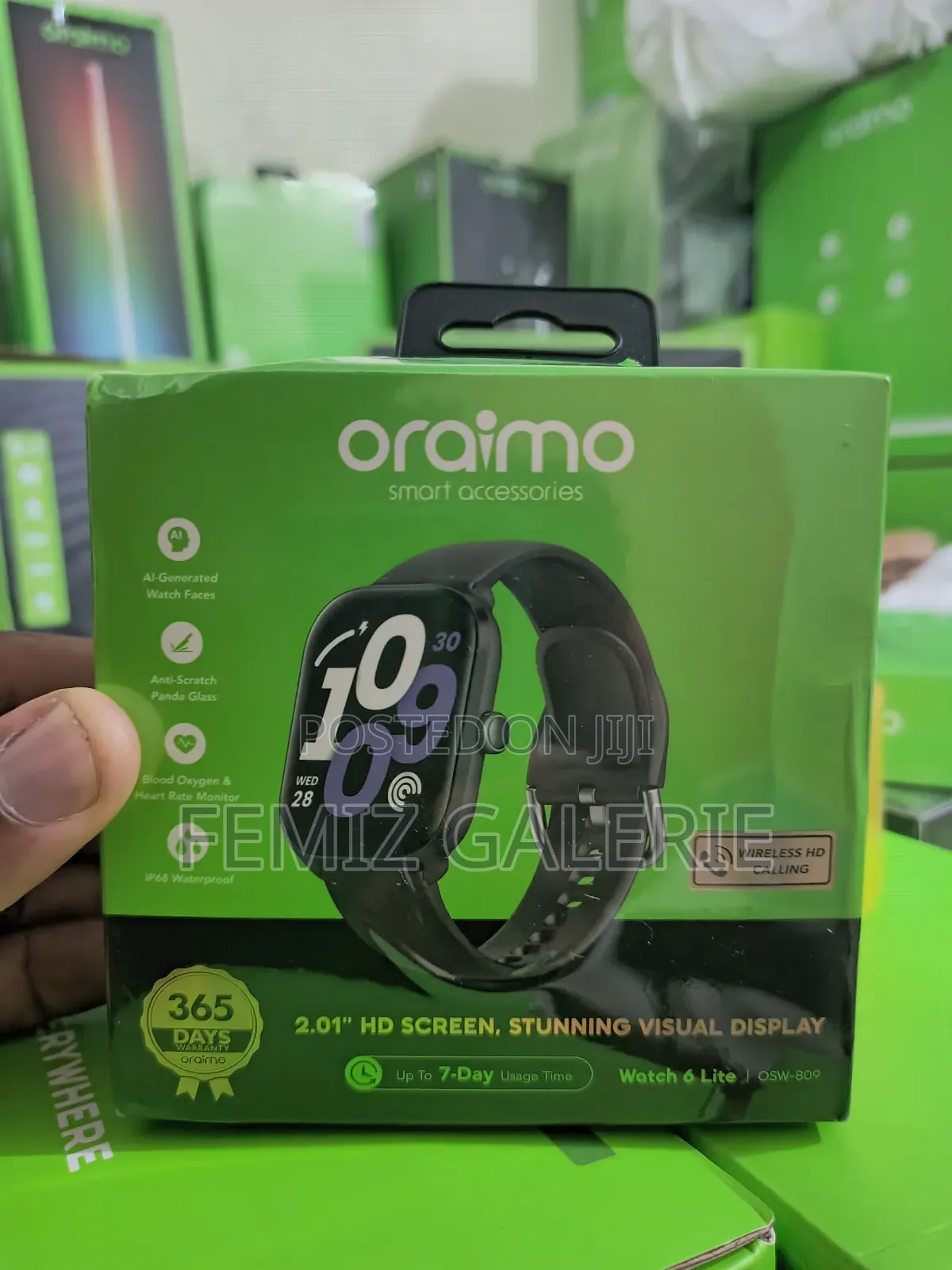 Oraimo Watch 6 Lite 2.01'' Smart Watch With Cool Ui Interface
