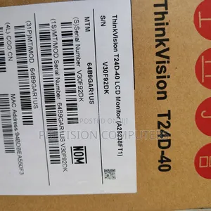 Lenovo Thinkvision T24d-40 24" 120hz Usb Type C Monitor