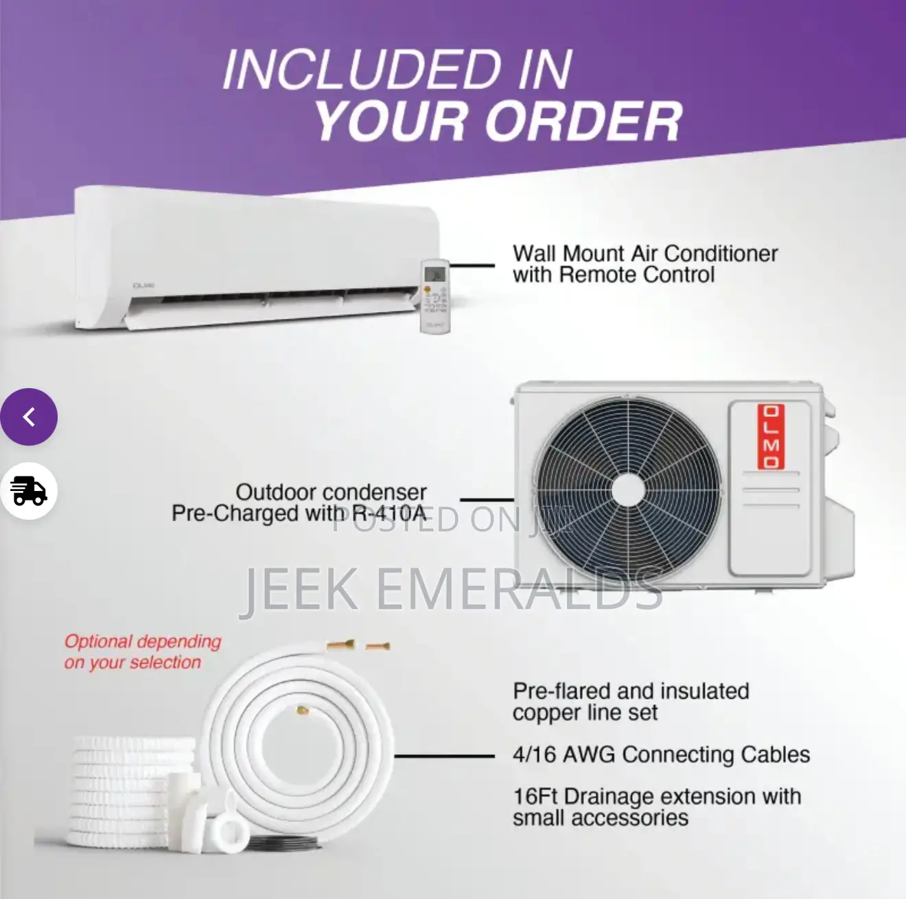 Olmo Split Inverter Air Conditioner ( 2.0hp )