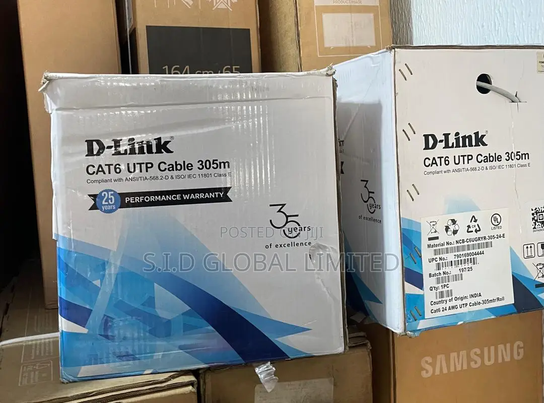 Experience Zero Lag: Premium D-link Cat6 Utp 305m Roll.