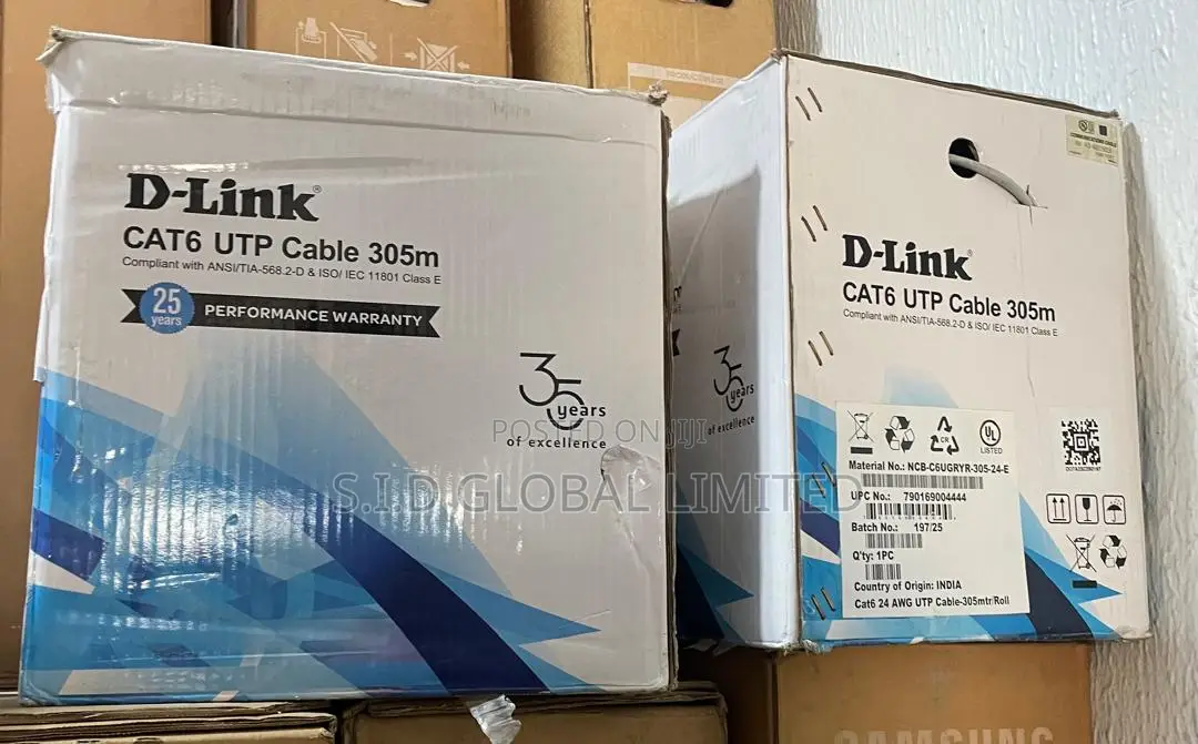Smooth Streaming & Fast Data: D-link Cat6 Pure Copper (305m)