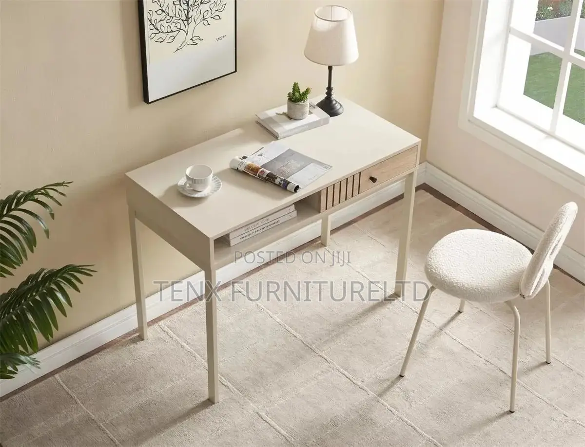 Desk (Off White Metal Legs)